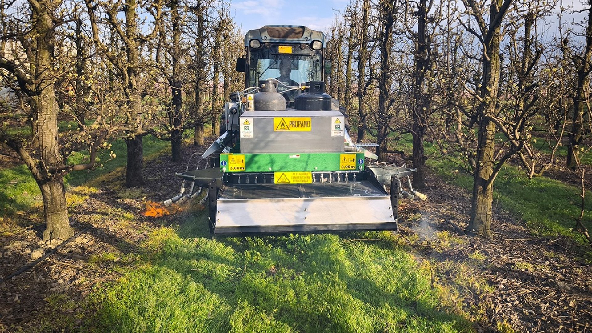 Equipo Mingozzi para desherbado térmico agrícola